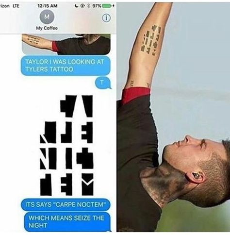 this is another reason to love tyler as if anyone needed another reason but just in case. Bandito Tattoo Tøp, Sahlo Folina Tattoo, Twentyonepilots Tattoo, Tyler Joseph Tattoos, Sahlo Folina, Twenty One Pilots Tattoo, Tyler And Josh, Palaye Royale, 21 Pilots