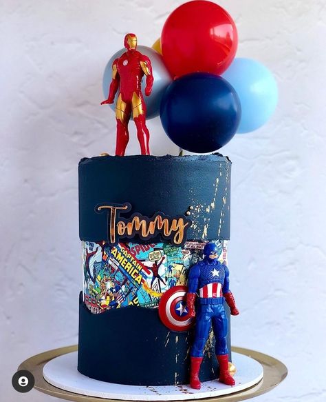 Marvel Birthday Cake, Cake Sizes And Servings, Ironman Cake, One Piece Birthdays, Boys 1st Birthday Cake, Marvel Cake, Superhero Birthday Cake, Elegant Birthday Cakes, Superhero Cake