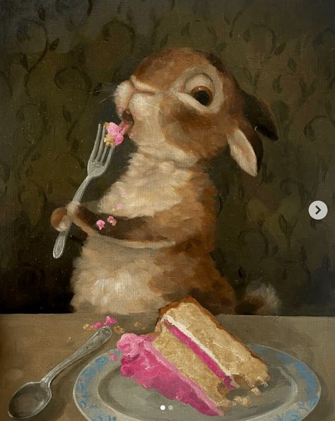 Alison Friend, Istoria Artei, Arte Peculiar, Storybook Art, Rabbit Art, Bunny Art, Smile On, Funky Art, Whimsical Art