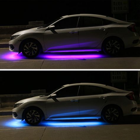 This is the best led car underglow ambient strip lights to buy in 2021. Best selling underglow ambient neon lights on the marketplace like Amazon and Aliexpress. Led Car Lights Exterior, Under Glow Lights Car, Car Led Lights Outside, Lights In Car Interior, Under Car Lights, Car Led Lights Exterior, Led Lights Under Car, Led Lights In Car, Lights In Car