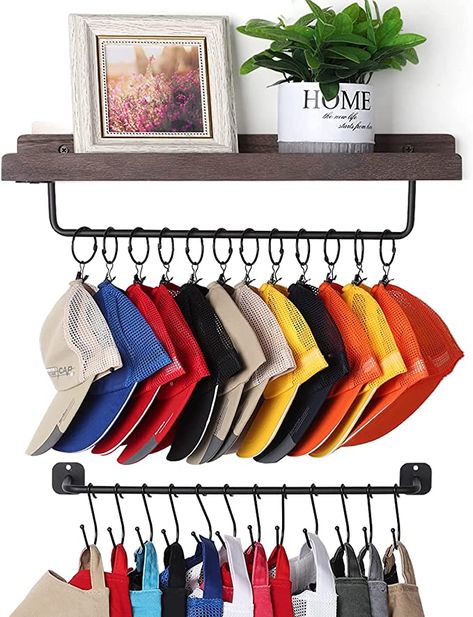 Baseball Hat Racks, Hat Organizer, Cap Organizer, Hat Racks, Cap Display, Hat Organization, Hat Holder, Hat Hanger, Wall Closet