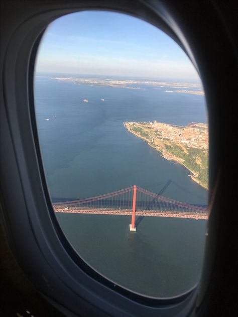 Evan Aesthetic, Lisbon Airport, Airport Aesthetic, Airplane Window, Air France, Travel Goals, Lisbon, Airplane View, Portugal