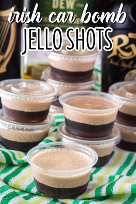 St Patty's Day Jello Shots, St Patrick’s Jell-o Shots, St Paddy’s Day Jell-o Shots, St Pattys Jello Shots Recipe, Boozy Jello Shots, St Patrick's Day Shots, St Patrick’s Day Pudding Shots, St Patricks Jello Shots Alcohol, St Patrick’s Day Jello Shots