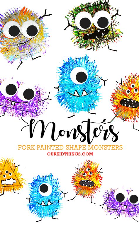 Halloween Monsters, Monster Craft, Kindergarten Art Projects, Monster Crafts, Fall Art Projects, Bathroom Plumbing, Homeschool Art, Kindergarten Art, Halloween Monster