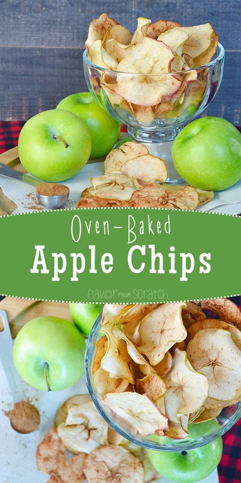 Baked Apple Chips, Oven Baked Apple, Apple Chips Recipe, Baked Snacks, Healthy Snack Recipe, Easy Healthy Snack, Baked Apple Dessert, Cinnamon Apple Chips, Crunchy Snacks