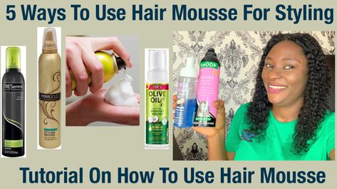 How To Use Mousse For Hair, Hair Mousse How To Use, Styling Wavy Hair, Mousse Hair, Lotta Body Products, Style My Hair, Body Mousse, Straight Weave, Styling Mousse