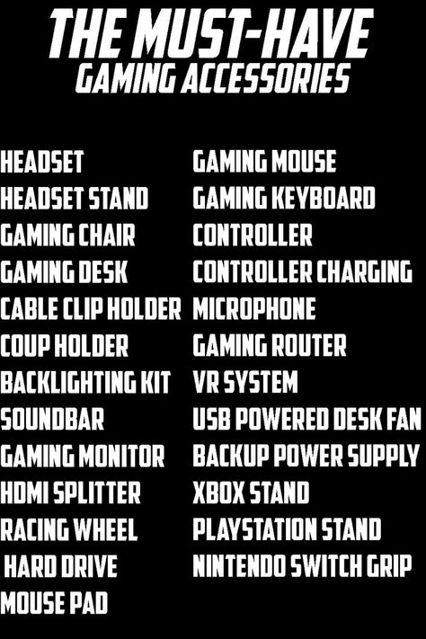 The Must Have gaming accessories | Best Gaming accessories Pc Hacks, Gaming Router, Room Checklist, Headset Stand, Hdmi Splitter, Cable Clips, Desk Fan, Online Gaming, Gaming Desk