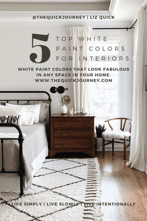 top white paint colors for interiors Perfect White Paint, Indoor Paint Colors, Best White Paint Colors, Off White Paint Colors, Warm Whites, White Interior Paint, White Paint Color, White Wall Paint, Indoor Paint