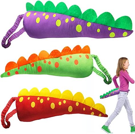 Dinosaur Birthday Party Favors, Dino Tails, Stuffed Dinosaur, Dinosaur Tails, Dino Costume, Plush Dinosaur, Pretend Play Costumes, Halloween Costume Props, Olympic Theme