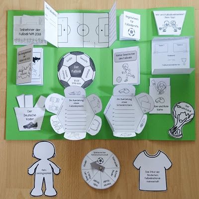 Lapbookvorlagen "Alles über Fußball" Lap Book Templates, Lap Book, Elementary Science, Interactive Learning, Book Projects, Teaching Science, Interactive Notebooks, Flip Book, School Fun