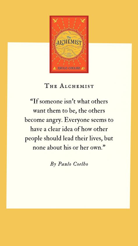 The Alchemist is a novel by Brazilian author Paulo Coelho which was first published in 1988. Originally written in Portuguese, it became a widely translated international bestseller. #Alchemist #books #selfhelp #selfhelpBook Books Like The Alchemist, Alchemist Quotes, Alchemist Book, Best Books For Teens, Feeling Loved Quotes, Paulo Coelho Quotes, The Alchemist, Self Inspirational Quotes, Buddhist Quotes