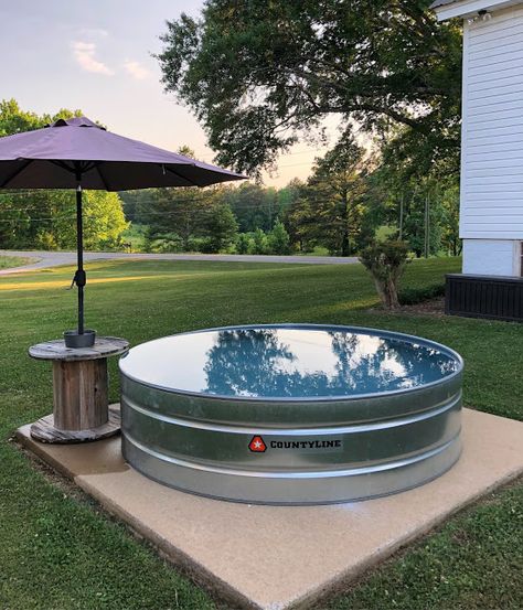 Troth Pool, Steel Pool, Stock Tank Hot Tub, Tank Swimming Pool, Stock Tank Swimming Pool, Stock Pools, Diy Stock Tank, Stock Tank Pool Diy, Backyard Area