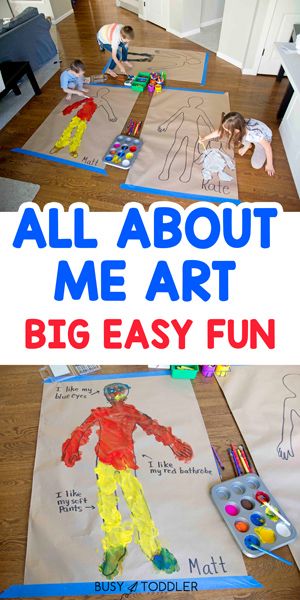 About Me Classroom Activity, Self Portrait Ideas For Kindergarten, All About Me My Body Preschool, All About My Home Activities, Character Education Activities Preschool, My Self Craft Preschool, Bodies Preschool Activities, All About Me Large Motor Activities, All About Me Body Parts Preschool