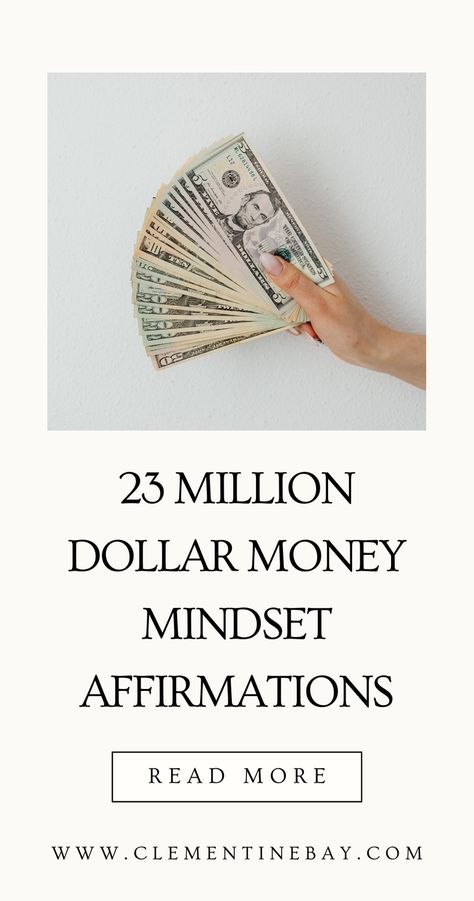 23 Powerful money affirmations to transform your money mindset. Read 4 ways to use affirmations for money and the 3 benefits of using them. Money mindset affirmations, the law of assumption, manifestation affirmations, manifest wealth, manifest money. Instant Money Manifestation, Money Abundance Affirmations, Financially Abundant, Money Affirmations Law Of Attraction, Affirmations For Money, The Law Of Assumption, Mindset Affirmations, Law Of Assumption, Money Vision Board