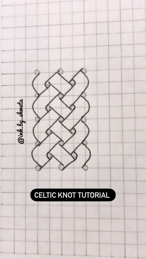 Here’s a Celtic Knot Tutorial for you guys😊 Drop a ❤️ if you find it helpful. Follow @ink.by.shweta for more such tutorial. #artreels… | Instagram Celtic Knot Mandala, Celtic Drawings, Celtic Knot Tutorial, Celtic Knot Drawing, Celtic Knotwork Design, Blackwork Embroidery Designs, Celtic Knot Work, Celtic Braid, Medieval Illumination