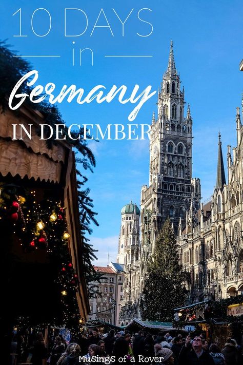 Heading to Germany in December? This 10 Day Itinerary is all about the Christmas Markets and what you can do in December. Loaded with the best things to do (including christmas markets, historical sites, viewpoints) which cities and towns to hit, where to eat, and where to stay, you’ll be able to plan your trip in no time. It also includes a packing list so you can know how much you need to bring. Get ready to experience Christmas in Germany! Germany For Christmas, December In Germany, Munich Germany December, Munich Germany In December, Germany Travel Christmas, Germany At Christmas Time, Germany During Christmas, Germany December Outfit, What To Wear In Germany In December