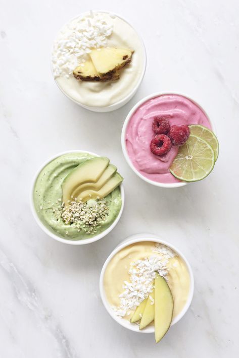 Green Goddess Smoothie, Fraiche Living, Creamsicle Smoothie, Pina Colada Smoothie, Bowl Of Cereal, Post Workout Snacks, Smoothie Challenge, Smoothie Bowl Recipe, Good Smoothies