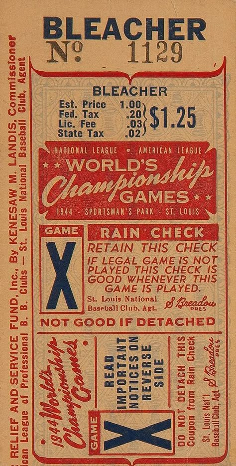 who doesn't love old #tickets? this is such a great example. They were always jammed with typography going all different ways! Old Tickets Vintage, Old Ticket Vintage, Vintage Ticket Design, Vintage Typography Logo, Old Typography, Old Ticket, Bleacher Seats, Baseball Tickets, Vintage Tickets