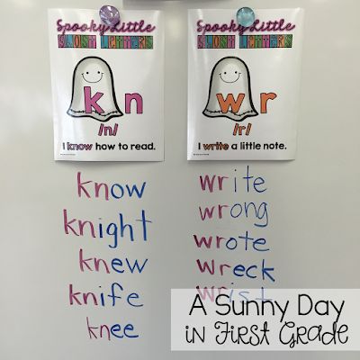 Ghost Letters Anchor Chart, Kn Words Phonics, Silent Letters Anchor Chart, Phonics 1st Grade, Silent Consonants, Home Preschool Activities, Ghost Letters, Helen Doron, Silent Letters