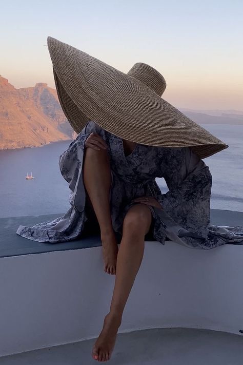 African Editorial, Sunhat Outfit, Hat Poses, Cabo Outfits, Boat Photoshoot, Hats Outfit, Lorna Luxe, Floppy Beach Hat, Island Outfit