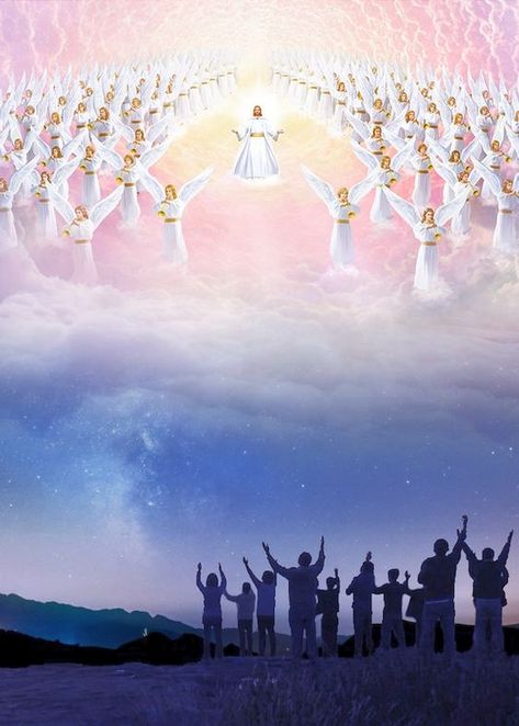 You Are The 144,000 Angelic Beings of Light Angels In The Sky, Gods Kingdom, Jesus Christ Painting, Bible Pictures, Ayat Alkitab, Pictures Of Jesus Christ, Bride Of Christ, Jesus Is Coming, Jesus Christ Images