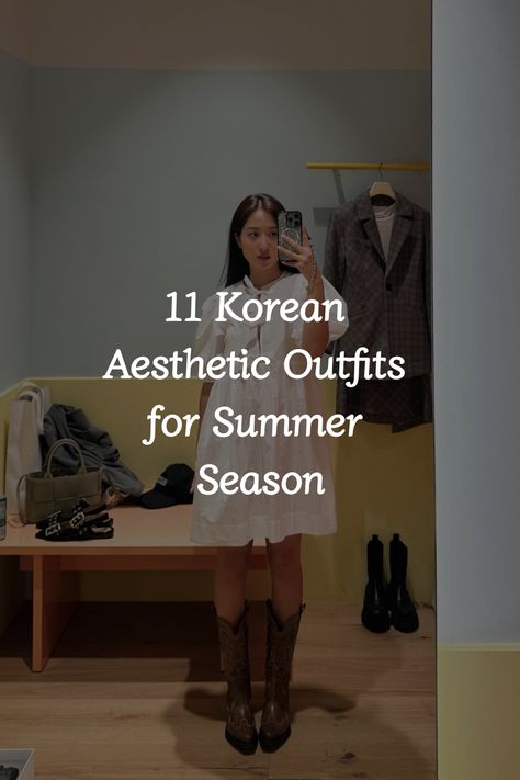 Discover simple and cute Korean outfit ideas for summer that effortlessly blend aesthetic charm with comfort. Elevate your style with vibrant looks perfect for sunny days! Curvy Korean Outfits, South Korean Outfits, Aesthetic Outfits For Summer, Trendy Korean Outfits, Korean Aesthetic Outfits, Korean Outfit Ideas, Cute Korean Outfits, Outfit Ideas For Summer, Korean Summer Outfits