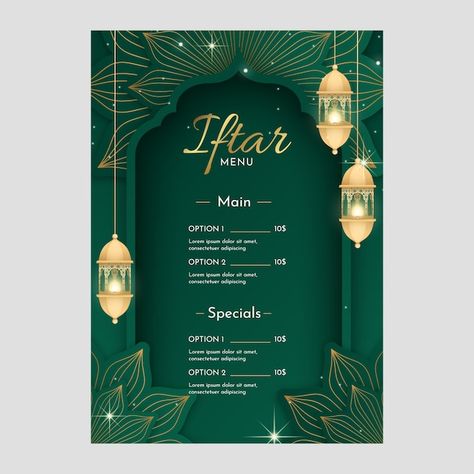 Ramadan Menu Design, Menu Ramadhan, Ramadan Template, Menu Ramadan, Kad Raya, Eid Hampers, Healthy Restaurant Food, Menu Card Design, Coffee Shop Menu