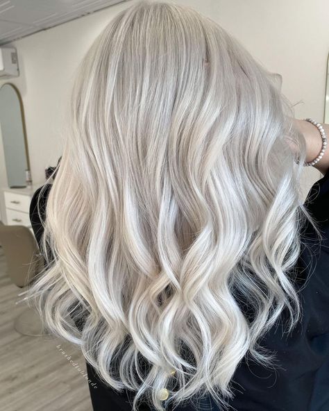 Ice Blonde Hair Highlights, Clean Blonde Hair, Icy White Blonde Hair, Framar Brushes, Ice Blond, Clean Blonde, Icey Blonde, Blonde Specialist, Icy Blonde Hair Color