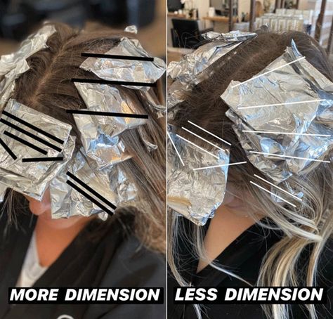 Fast Foil Placement: 2 Ways To Add Depth - Behindthechair.com Foil Placement, Cosmetology Career, Hair Color Placement, Blonde Foils, Highlighting Techniques, Hair Foils, Redken Hair Color, Foil Highlights, Balayage Technique