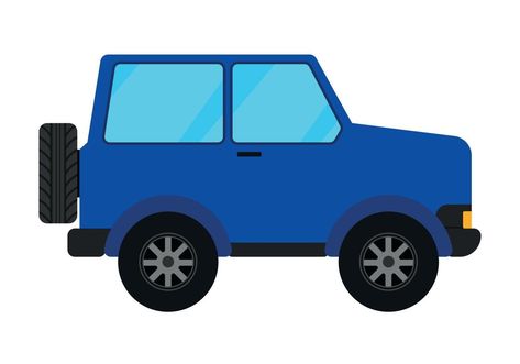 Car Off Road Flat Design Simple Minimalist in Animated Cartoon Vector Illustration Truck Cartoon, Dibujo Simple, Road Design, Car Cartoon, 2d Animation, Animated Cartoons, Ramadan Kareem, Design Simple, Flat Design