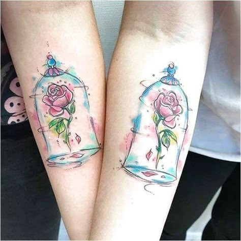 Beauty And The Beast Tattoos, Dumbo Tattoo, Beauty And The Beast Rose Tattoo, Case Tattoo, The Beast Tattoo, Beast Tattoo, Disney Tattoo Ideas, Beauty And The Beast Tattoo, Disney Mignon