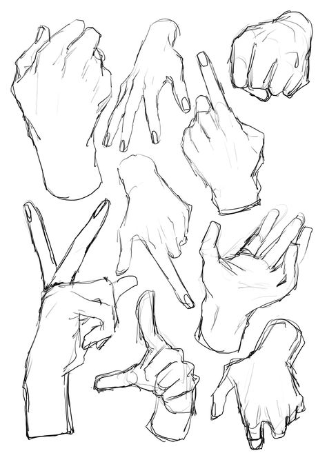 Hand Reaching Out Reference Drawing, Easy Body References, Dynamic Hand Reference, Closed Hand Reference Drawing, Hand Clenching Reference, Hand Practice Reference, Hand Relaxed Reference, Hand Refrences Art, Open Shirt Drawing Reference