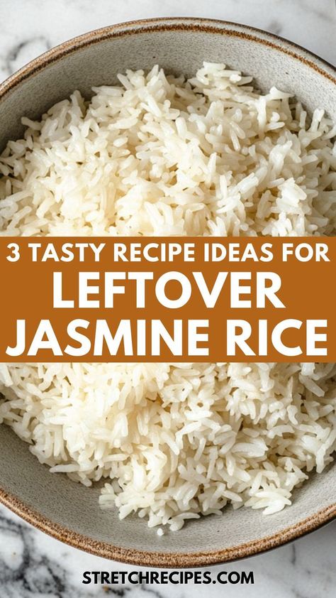 What to do with leftover jasmine rice? Turn it into delicious dishes like fried rice or pudding! Explore our favorite leftover jasmine rice ideas and get inspired with easy recipes using leftover jasmine rice. Save this pin and visit for creative ways to use your leftovers! Rice Breakfast Recipes, Rice Ideas, Best Rice Recipe, Leftover Rice Recipes, Jasmine Rice Recipes, Rice Pudding Recipes, Healthy Rice, Savory Dinner, Easy Rice Recipes