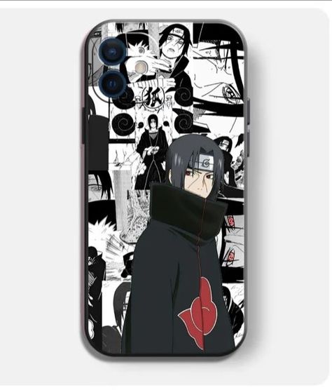 Naruto Back Cover Phone, Anime Phone Cover Aesthetic, Mobile Back Cover Design Wallpaper Anime, Itachi Phone Cover, Anime Phone Cover Ideas, Anime Themes For Mobile Phone, Mobile Back Cover Design Wallpaper, Anime Mobile Cover, Anime Theme Iphone