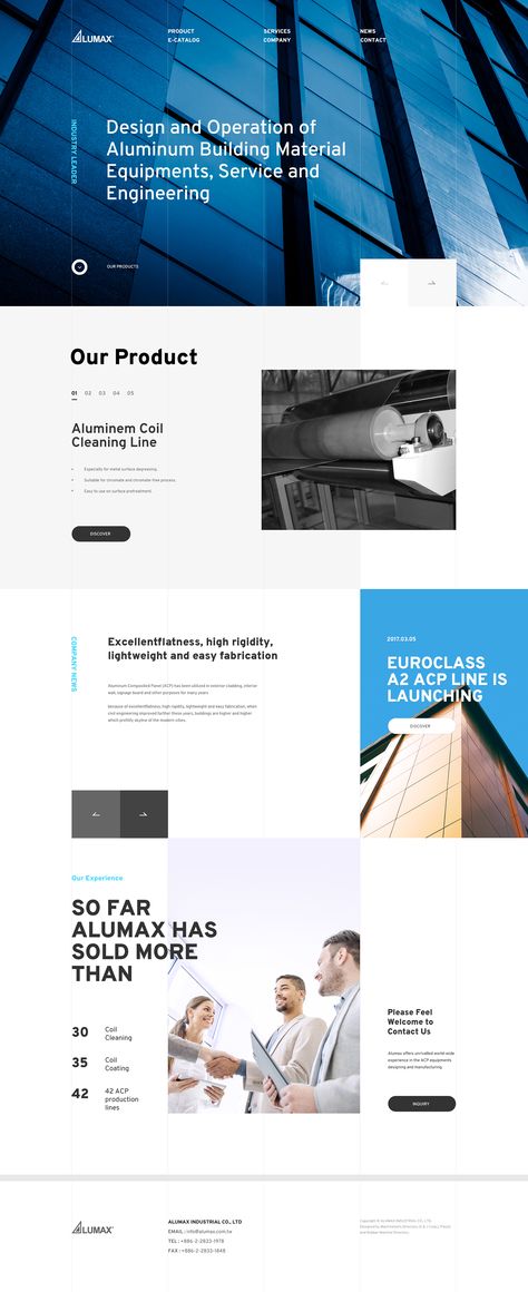 ALUMAX_A on Behance Sustainable Web Design, Energy Website Design, Design Website Layout, Corporate Web Design, Corporate Website Design, It Website, Web Design Quotes, Services Website, Webdesign Inspiration