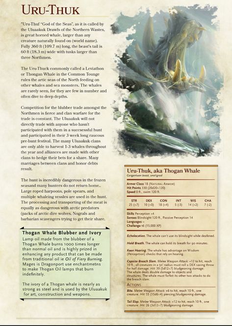 DnD Homebrew Dnd Mounts, Dnd Ocean, Homebrew Monsters, Dungeons And Dragons Rules, Dnd Monster, Dungeons And Dragons Races, Monster Manual, Dnd Homebrew, Dnd Races