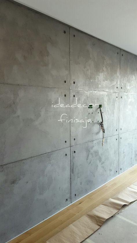 Concrete Walls Interior, Concrete Wall Panels, Concrete Paint, Concrete Interiors, Concrete Walls, Wall Panel Design, Wall Texture Design, Concrete Home, Paint Wall