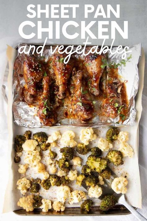 These chicken legs are marinated and roasted with vegetables for a quick and easy weeknight dinner that has tons of flavor. Chicken Legs Sheet Pan Dinner, Drumstick Chicken Sheet Pan, Sheet Pan Chicken Legs And Veggies, Sheet Pan Chicken Legs And Potatoes, Sheet Pan Chicken And Zucchini, Roasted Chicken Legs, Chicken Leg Recipes, Sheet Pan Chicken, Pan Chicken