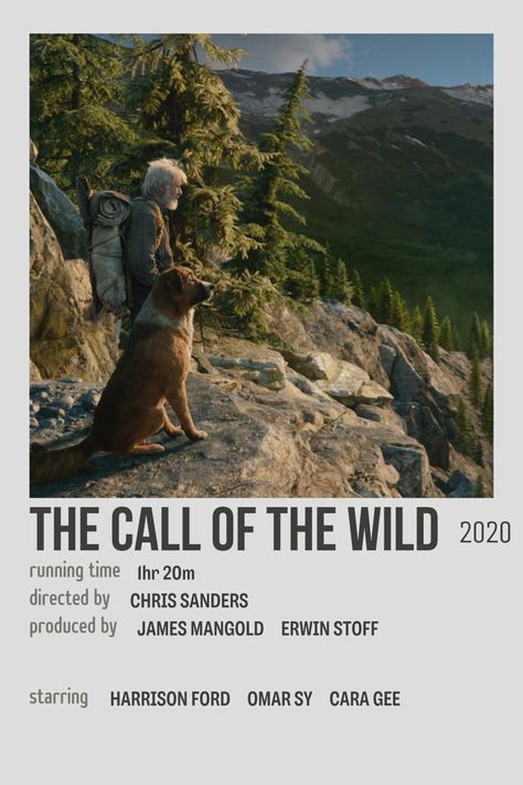 The Call Of The Wild Movie, The Wild Movie, Wild Aesthetic, Wild Movie, Film Recommendations, The Call Of The Wild, Fav Movie, Great Movies To Watch, Polaroid Poster