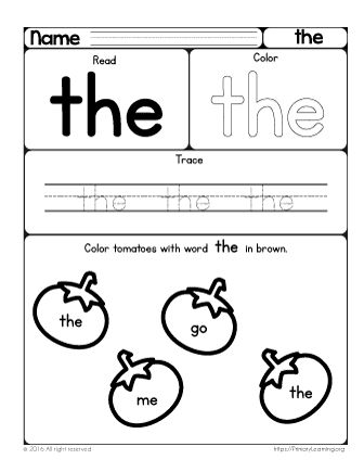 Sight Word Worksheets Free, Sigh Words, Sight Words Worksheets, Preschool Sight Words, The Sight Word, School 2021, Sight Word Flashcards, Sight Word Worksheets, Preschool Writing