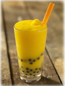 will be having many of these in the summer Mango Bubble Tea, Boba Smoothie, Passion Fruit Smoothie, Boba Tea Recipe, Bubble Tea Flavors, Tea Smoothie, Bubble Tea Recipe, Tea Ingredients, Bubble Tea Boba