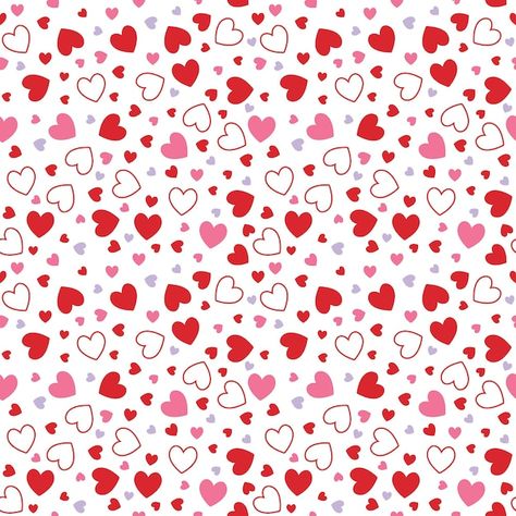 Vector seamless pattern of valentine's d... | Premium Vector #Freepik #vector Valentine Wallpaper, Wallpaper Template, Glitter Digital Paper, Valentines Patterns, Heart Printable, Valentines Wallpaper, Paper Patterns, Valentines Design, Paper Heart