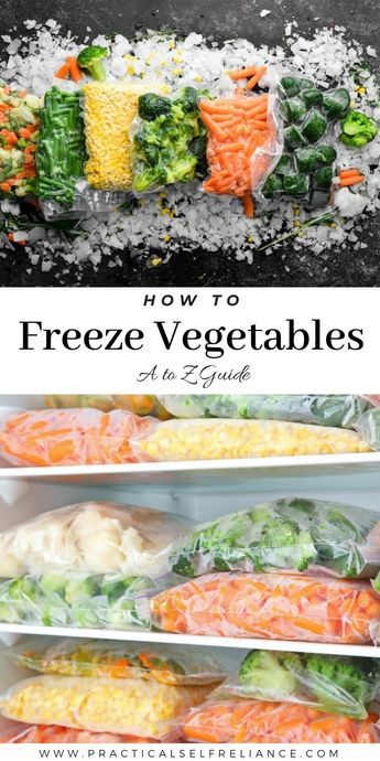 How to Freeze Vegetables (A to Z Guide) Freezer Preserving, Freezing Food Guide, Freeze Vegetables, Fresh Vegetable Recipes, Freeze Food, Freezing Vegetables, Happy Homemaking, Freezable Meals, Freezer Meal Planning