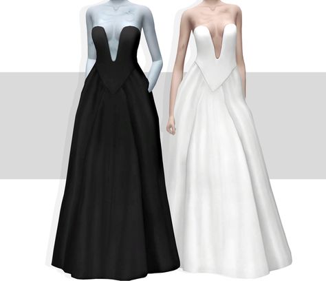 Corpse Bride Movie, The Corpse Bride, Halter Wedding Dress, Bride Gown, Sims 4 Mods Clothes, Sims4 Cc, Gowns For Girls, Corpse Bride, Cc Sims