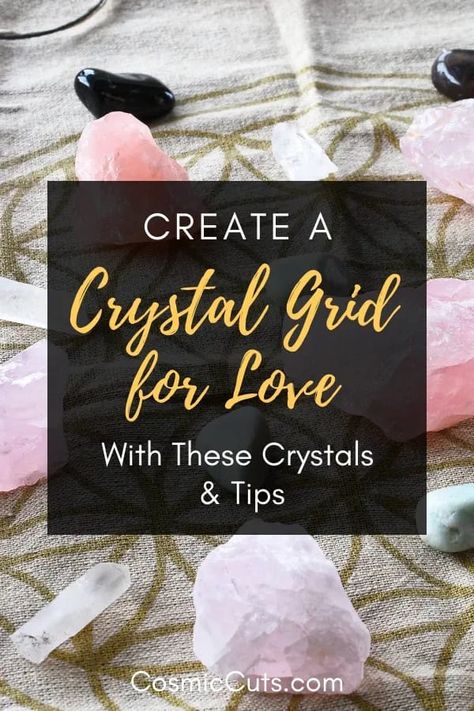 Finding love can be a beautiful adventure, even if it may seem scary and uncertain at first. Build a crystal grid for love to attract a true spiritual partner and to protect your heart from pain and misdirection. #crystalgridforlove #crystalgrids https://cosmiccuts.com/blogs/healing-stones-blog/crystal-grid-for-love Crystal Grid For Love, Spiritual Partner, Healing Crystals Decor, Positive Energy Crystals, Find Real Love, Crystal Work, Healing Crystals Meanings, Beautiful Adventure, Positive Energy Quotes