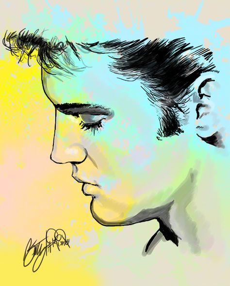 Tiny Elvis Tattoo, Elvis Tattoo For Women, Elvis Painting, Rocks Decor, Elvis Artwork, Elvis Tattoo, Elvis Art, Elvis Presley Images, Pond Painting