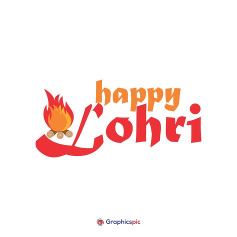 Happy Lohri text ornate lettering for greeting card. Indian holiday fire festival punjab - free vector - Graphics Pic Ornate Lettering, Green And Black Background, Happy Lohri, Fire Festival, Free Vector Graphics, Editing Software, Backgrounds Free, Design Skills, Print Templates