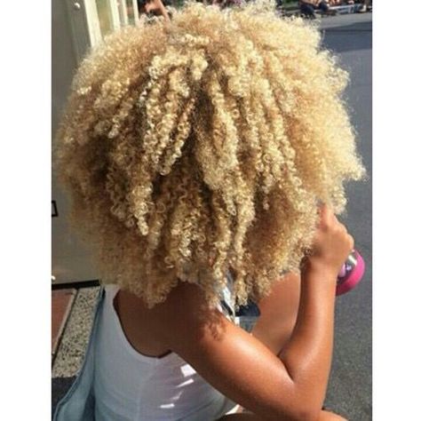 Coily coily Ash Blonde Natural Hair Black Women, Afro Hairstyles For Women, Afro Ideas, Blonde Afro, Blonde Natural Hair, Golden Tiger, Blonde Curly Hair, Beautiful Natural Hair, Pelo Afro