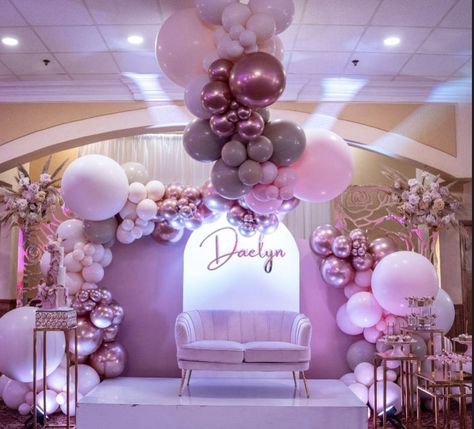 Simple Theme For Debut, Design For Debut Party Simple, Debut Theme Ideas 18th Simple At Home, Stage Debut Decoration, Birthday Decoration Ideas For 18th Bday, Debut Decorations 18th Diy Simple, Debut Stage Decoration Simple, Simple Debut Decorations, 18th Debut Theme Ideas Color Schemes