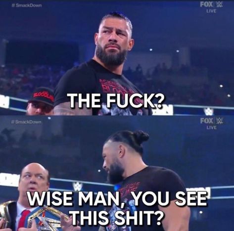 Roman Reigns Funny, Roman Reigns Memes, Wwe Funny Pictures, Wwe Quotes, Wrestling Birthday, Wrestling Memes, Wwe Funny, Wwe Pictures, Wrestling Stars